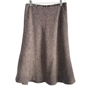 Vintage 90s Smart Set Wool Blend Tweed Skirt Preppy Workwear Academia Size 7